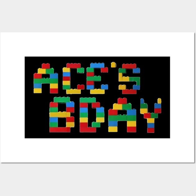 LEGO MASTER BIRTHDAY DESIGN! Happy Birthday Ace! Wall Art by TSOL Games